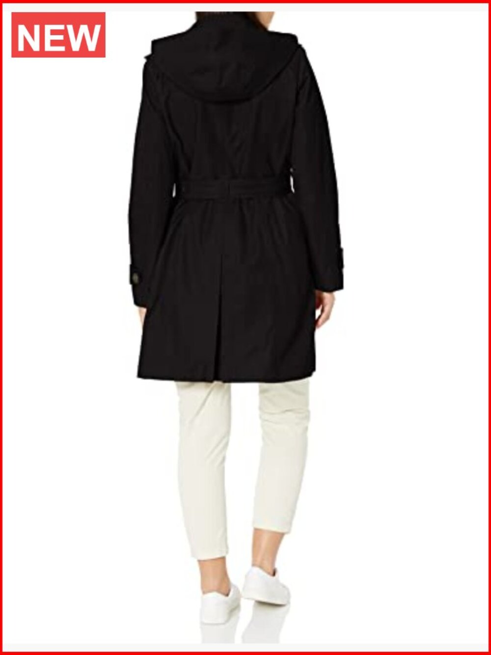 Double Breasted Trench Coat with Belt - Picture 3 of 5